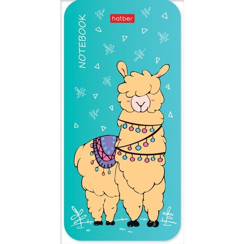 блокнот А6 48 листов I love LAMA с фигурной высечкой 4 вида (059942)