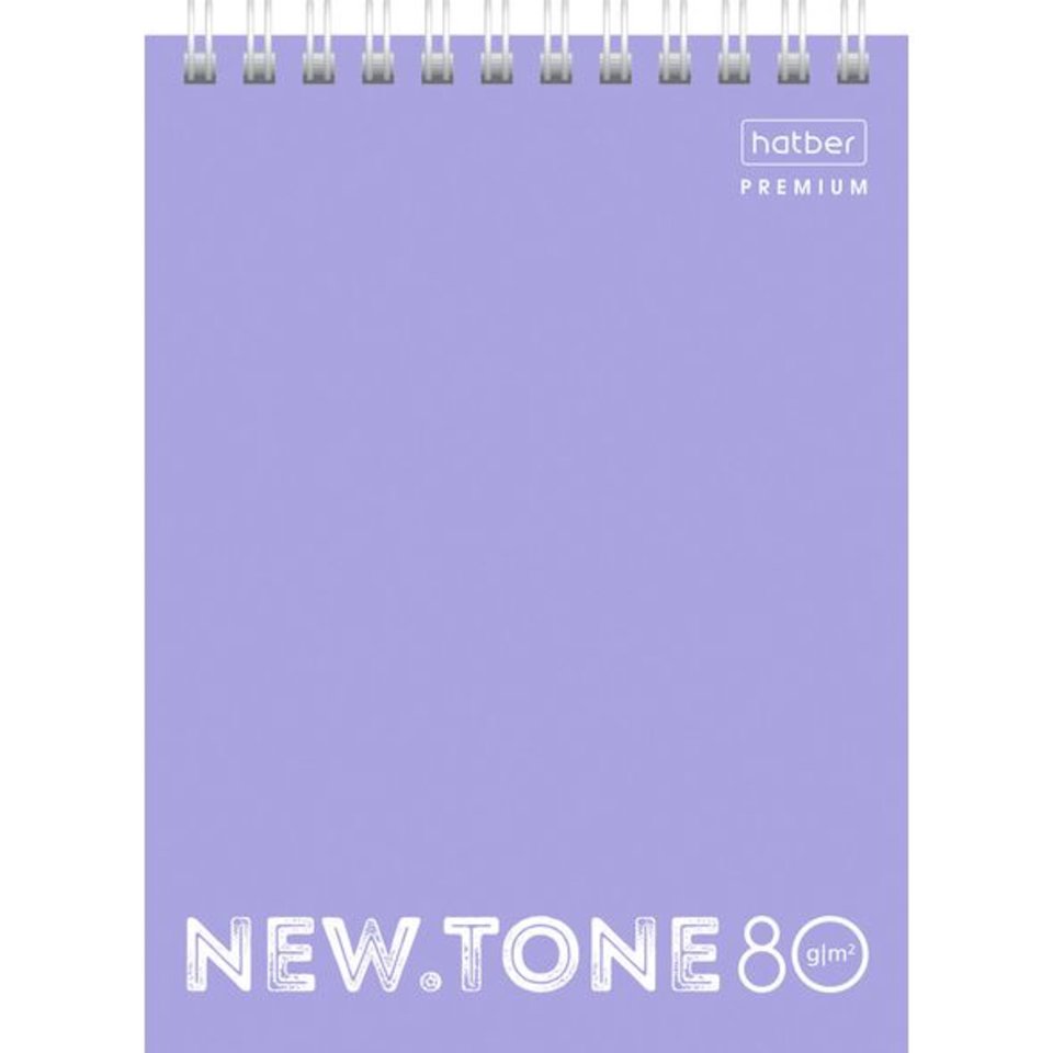 блокнот А6 80л NEWtone pastel Лаванда гребень 05019 (062004)