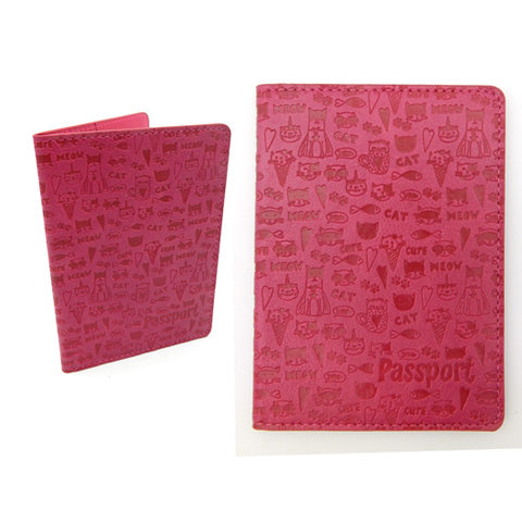 обложка для паспорта Passport малиновый CB-393