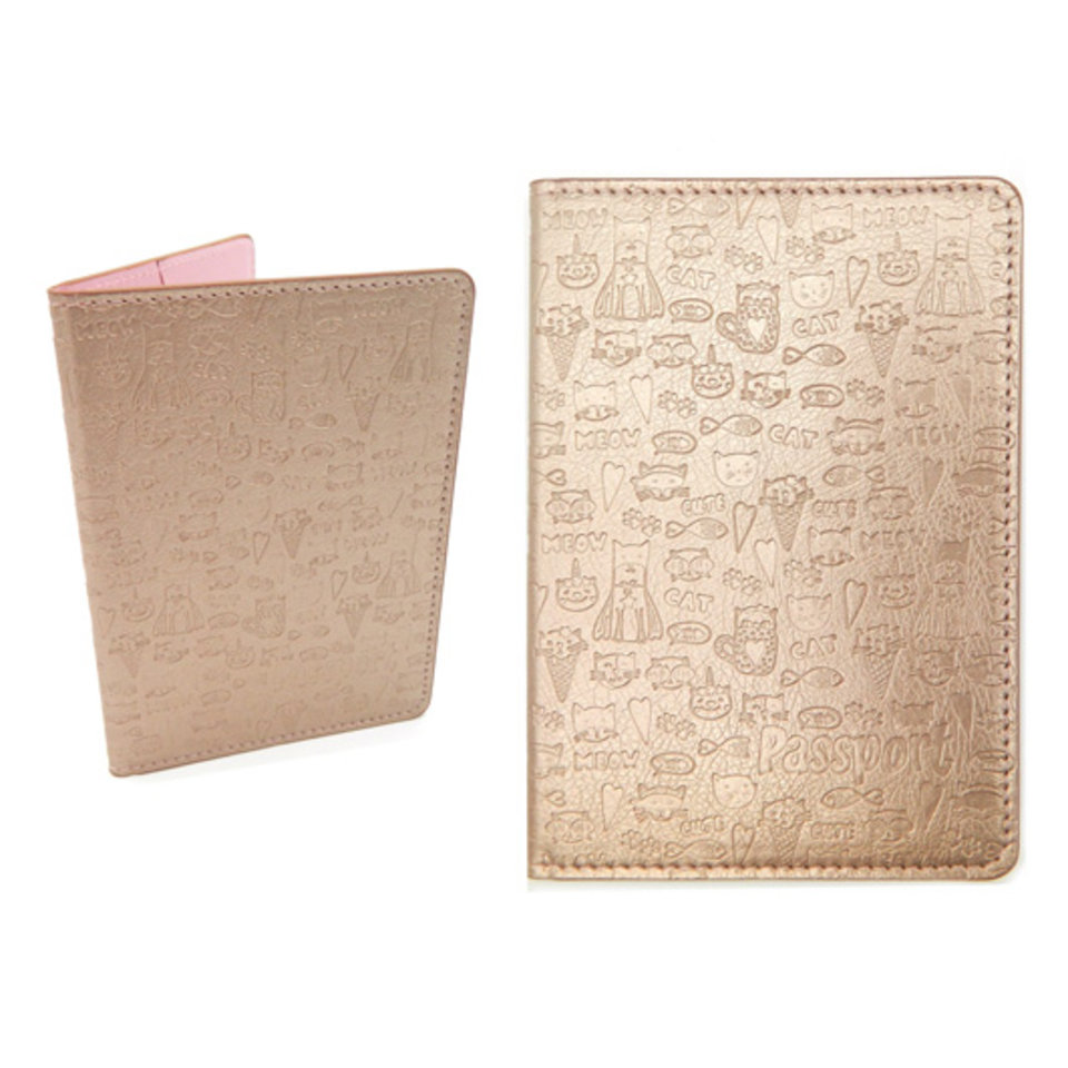 обложка для паспорта Passport розовый мерцающий CB-395