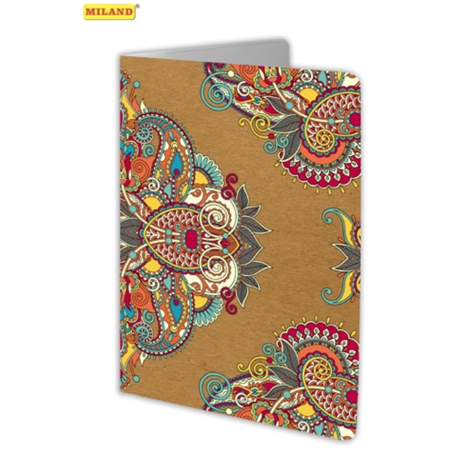 обложка для паспорта Орнамент Крафт ПВХ ОП-5359