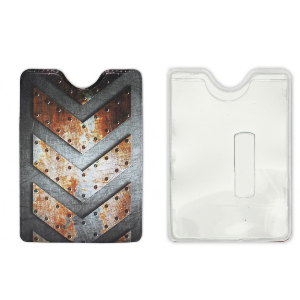 обложка для пропуска Металл ПВХ ОП-8133