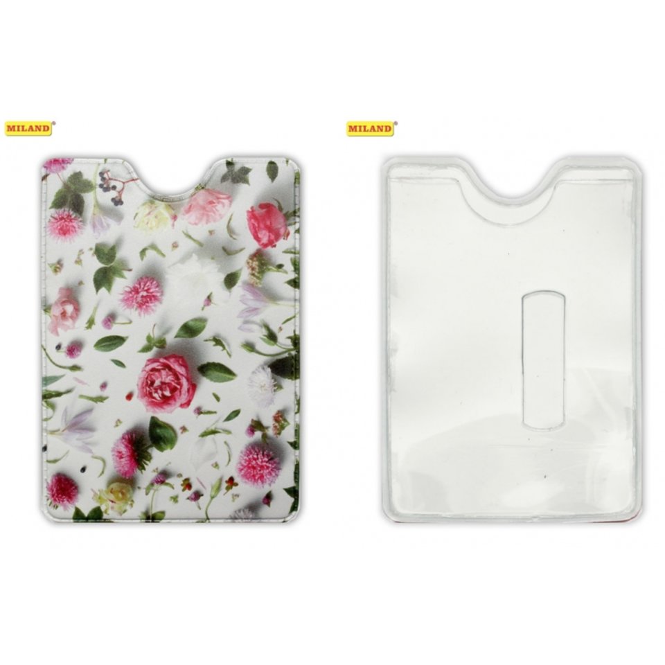 обложка для пропуска Цветочная ПВХ ОП-5401