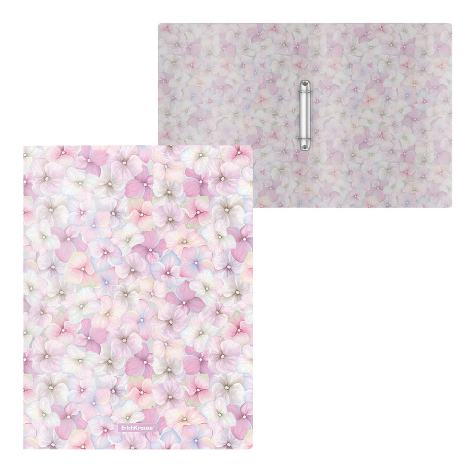 папка на кольцах А4 2 кольца 24мм Phloxes пластик ErichKrause 47150