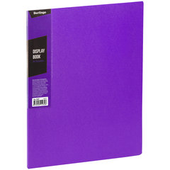 папка с файлами А4 20 вкладышей ColorZone фиолетовая 14мм 600мкм карман, корешок AVp_20607 274775