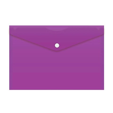 конверт на кнопке А5 0.18мм непрозрачный фиолетовый рк804а5/816658