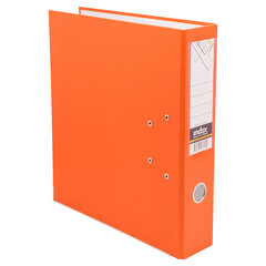 папка-регистратор А4 2 кольца 8см бумвинил с окантовкой IND 8/24 PVC New оранжевая
