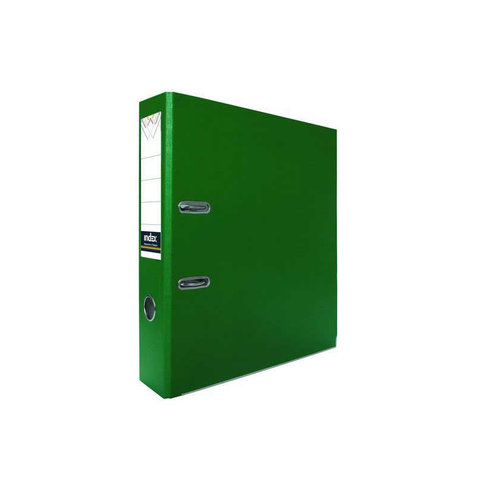 папка-регистратор А4 2 кольца 5см бумвинил без окантовки IND 5/30 PVC зеленая