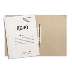 папка-скоросшиватель А4 ДЕЛО картон 0.6мм 440г/м2 белая