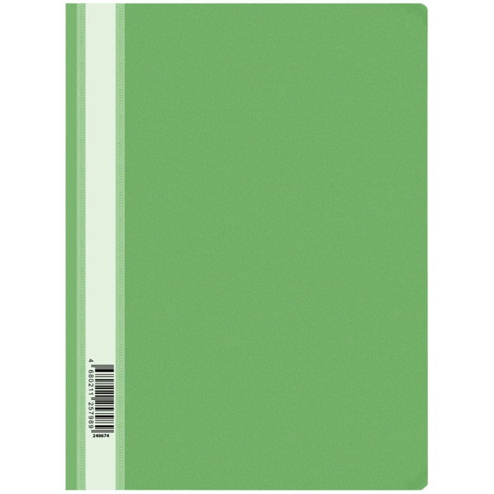 папка-скоросшиватель А4 пластик 120мкм Fms16-8 240674 зеленая