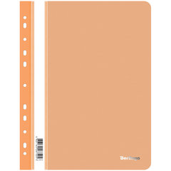папка-скоросшиватель А4 пластик 180мкм европланка с перфорацией ASp_04216 184162 оранжевая