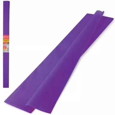 цветная бумага креповая 50х250см фиолетовый 2-060/04 126533