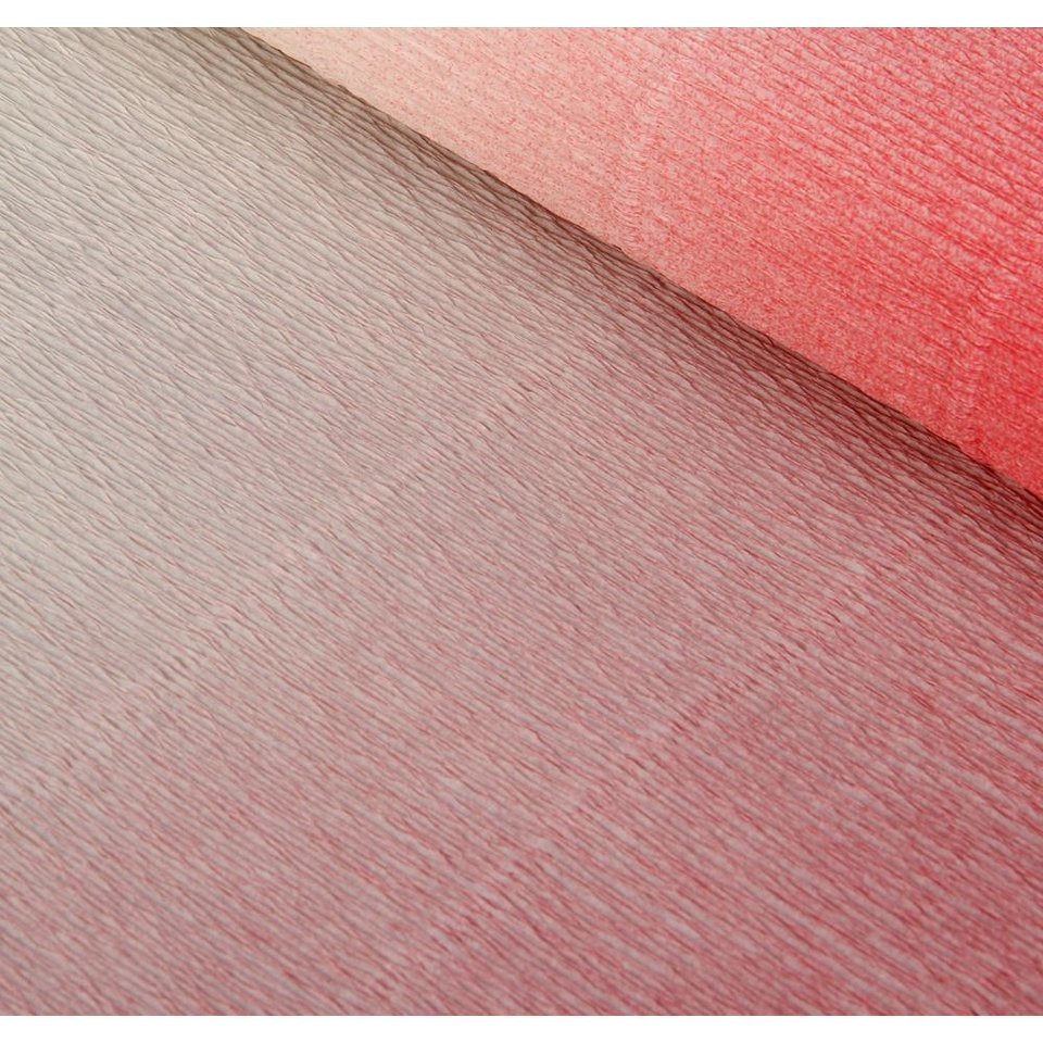 цветная бумага креповая флористическая 180г бело-розоваая CR180/600/4