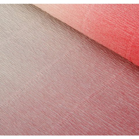 цветная бумага креповая флористическая 180г бело-розоваая CR180/600/4
