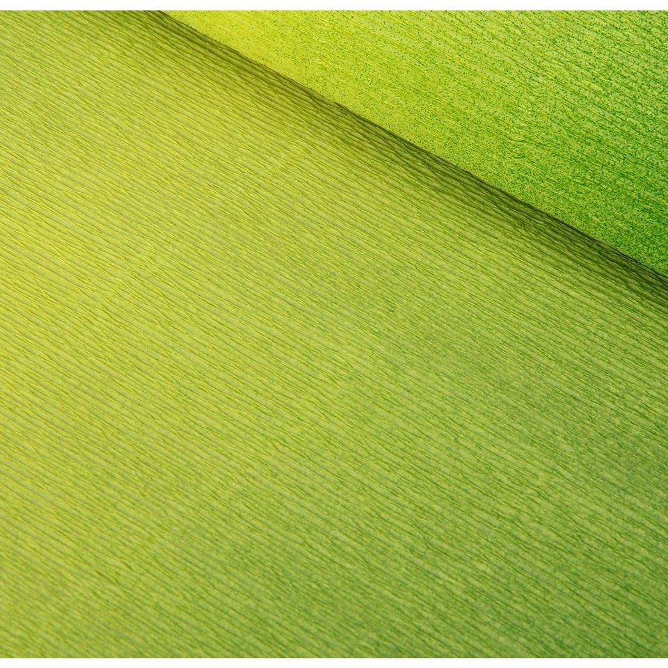 цветная бумага креповая флористическая 180г желто-зеленая CR180/600/5