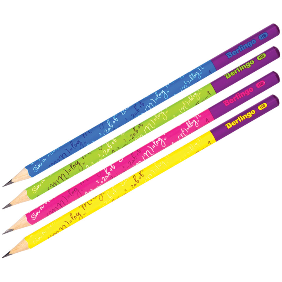 карандаш простой Berlingo "Double color" трехгранный