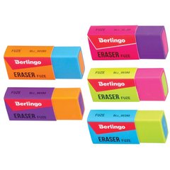 ластик Berlingo Fuze цветной, ассорти 50х20х11мм