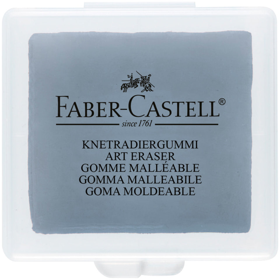 ластик Faber Castell Клячка формопласт.Серый контейнер 40х35х10