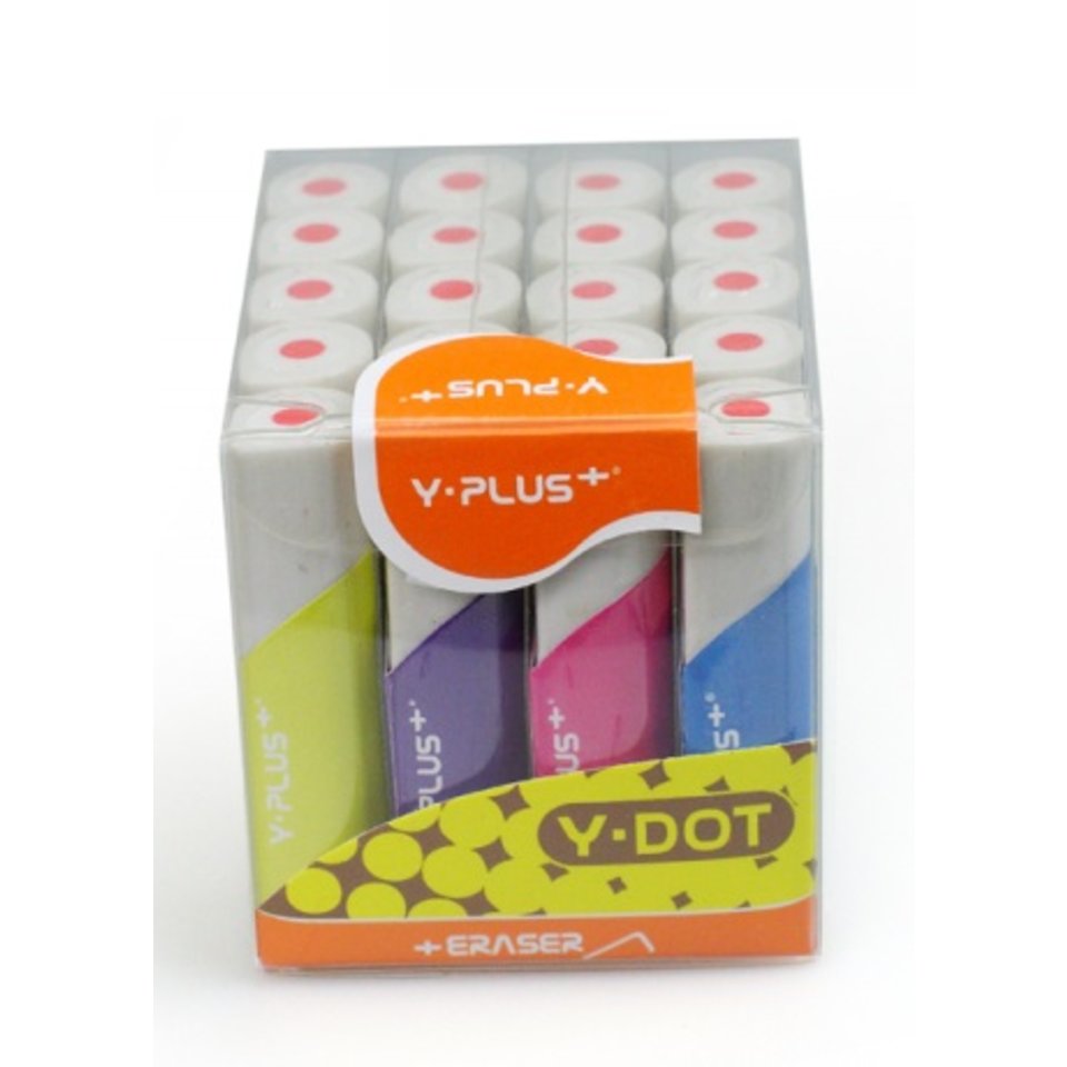 ластик Y-PLUS Y-DOT двухцветный, с круговым сечением 62х14х16.7мм