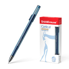 ручка гелевая ERICH KRAUSE GELICA синяя, игольчатый наконечник, металлический