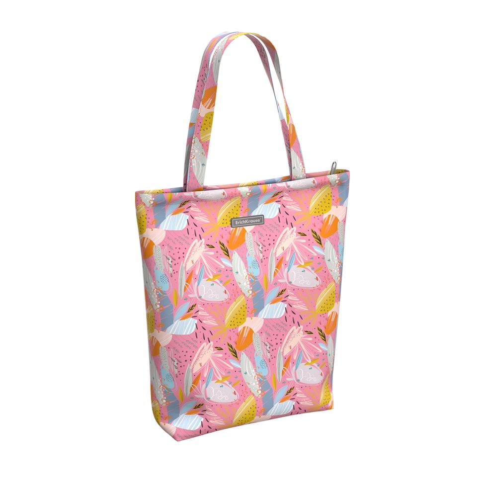 сумка текстильная Spring Style на молнии 40х31см 48925