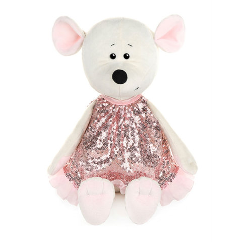мягкая игрушка Мышка Мила в розовом платье 28см МТ-MRT021918-28