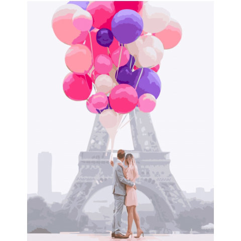 картина по номерам Воздушная любовь 40х50см GX34553