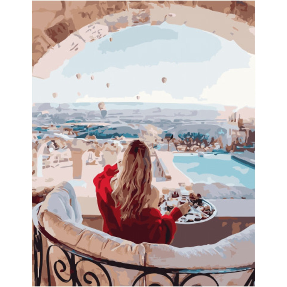 картина по номерам Греческая веранда 40х50см PK51036