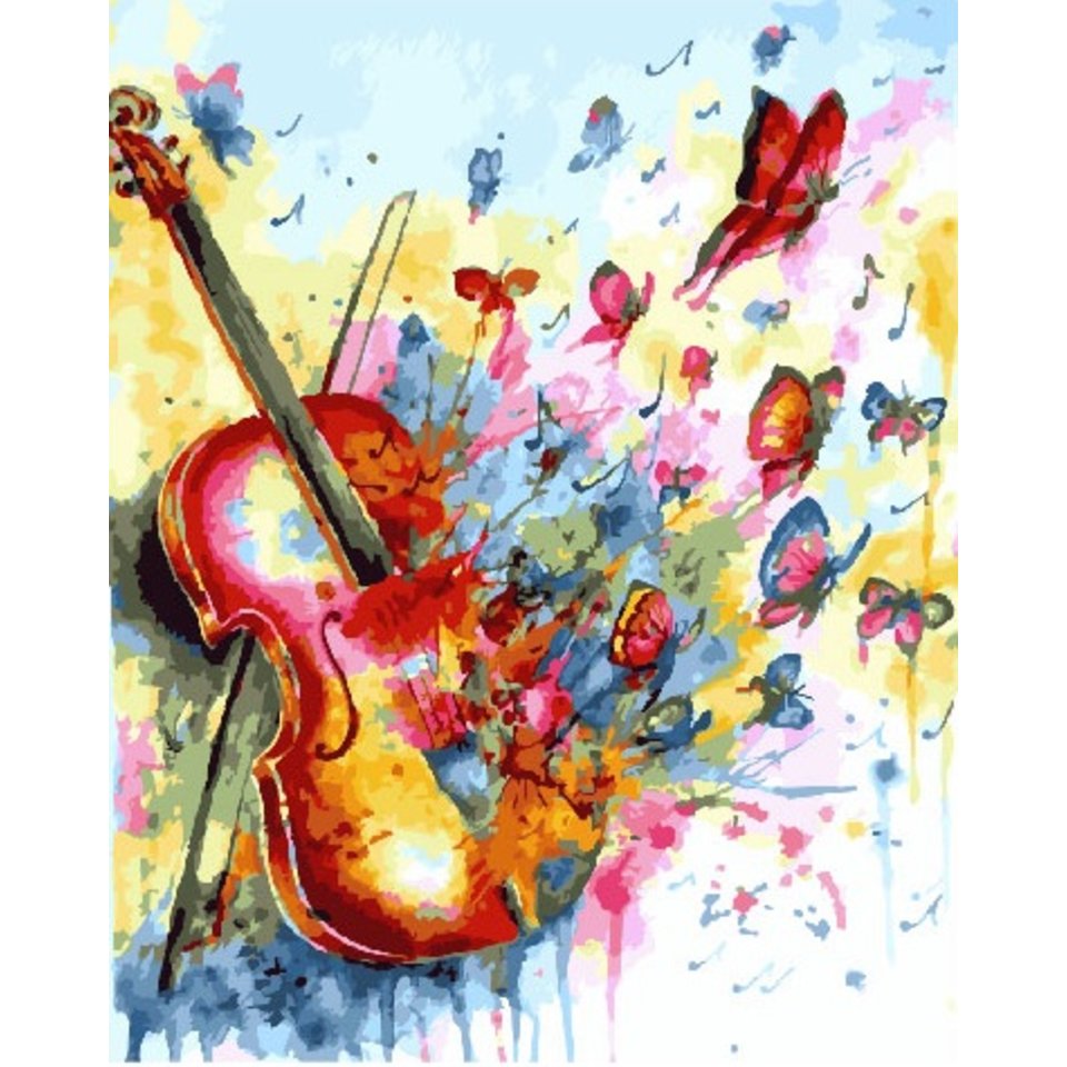 картина по номерам Душа скрипки 40х50см PK19047