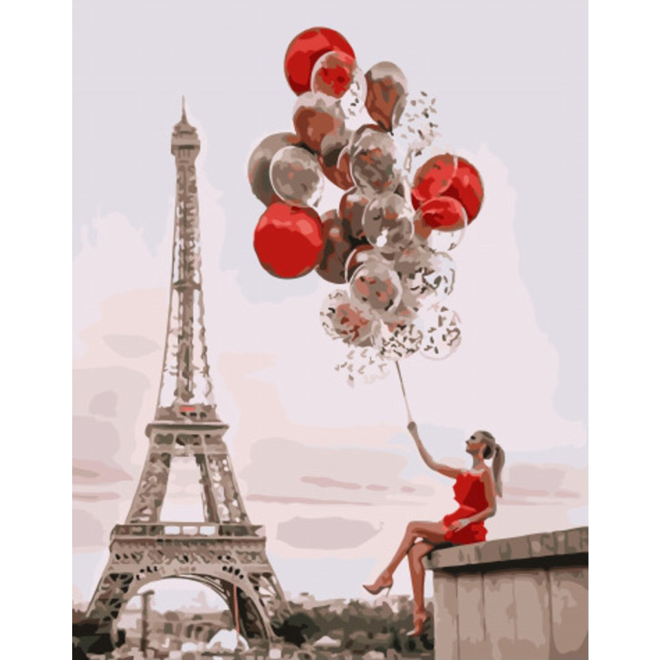 картина по номерам Праздник в Париже 40х50см PK45017