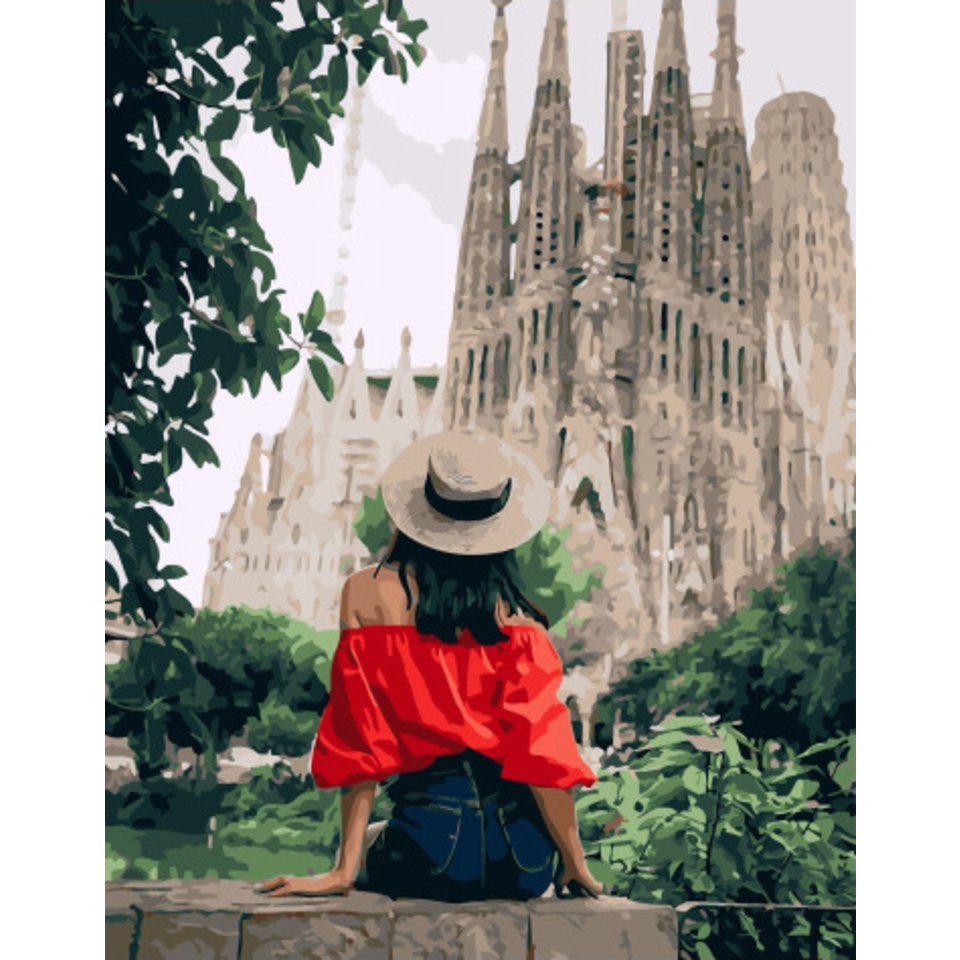 картина по номерам Прогулка по Испании 40х50см PK51011