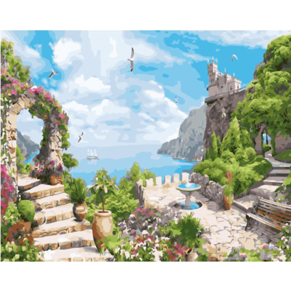 картина по номерам Райское место в Крыму 40х50см PK41035