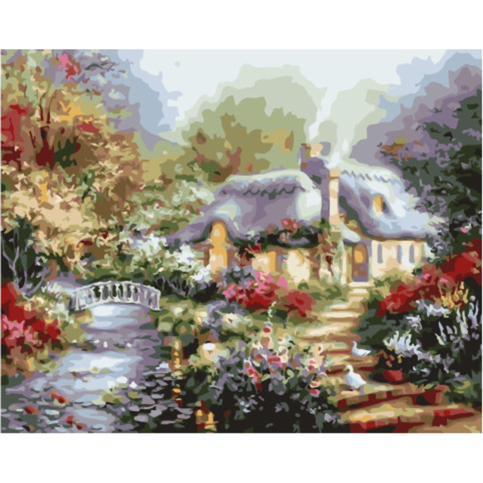 картина по номерам Родительский дом 40х50см GX32140