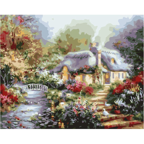 картина по номерам Родительский дом 40х50см GX32140