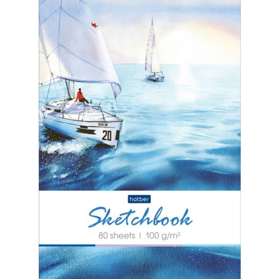 скетчбук А5 80 листов Морские дали на гребне 22168 (061156)