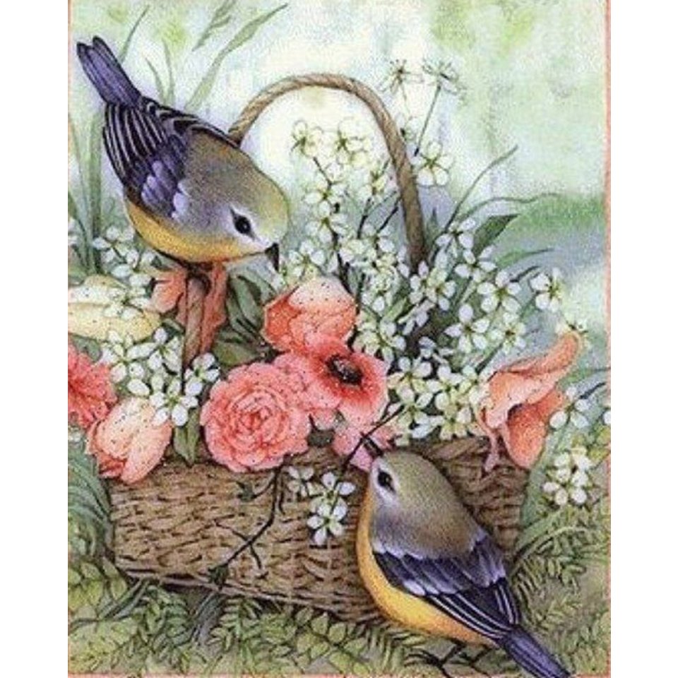 картина по номерам 40х50см VA-0864 “Корзина с цветами”