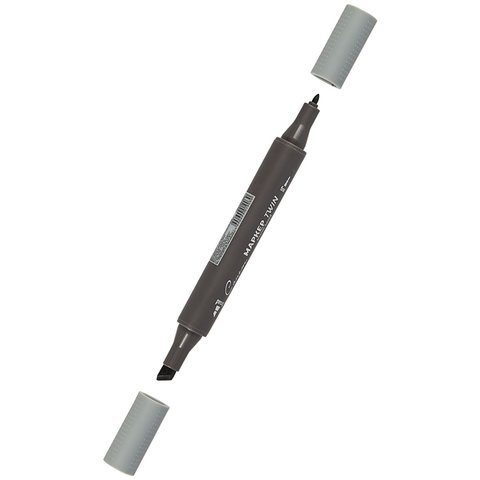 маркер спиртовой Сонет TWIN 1-6мм Зеленовато-серый7 164125-GG7