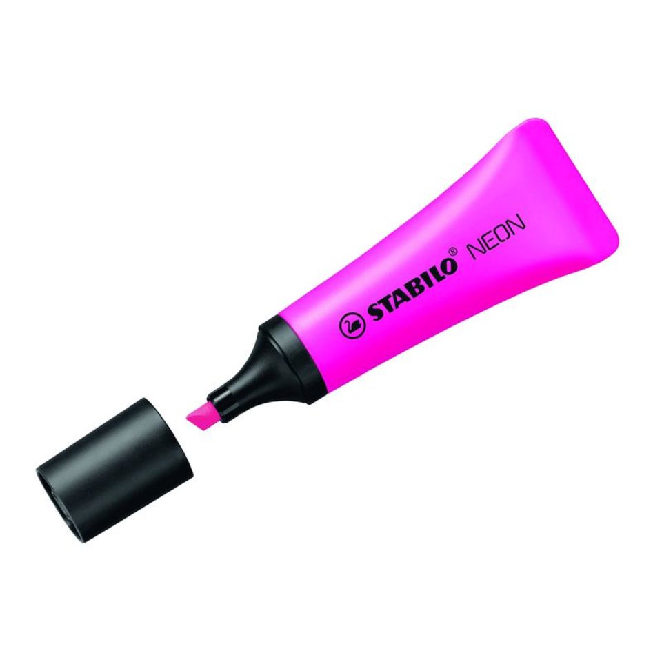 маркер текстовыделитель скошенный наконечник 2-5мм STABILO Neon Тюбик сиреневый