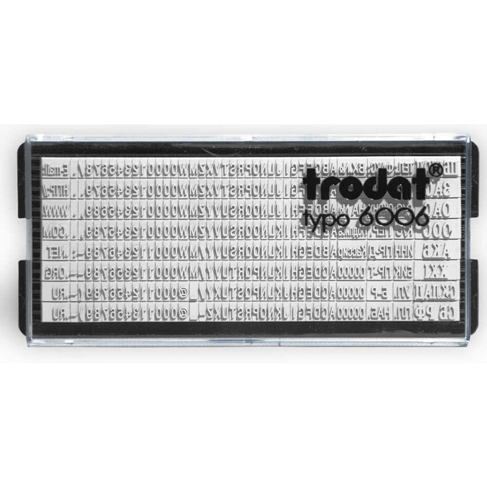 запасная сменная касса TRODAT 6006 для штампов - символы 2.2/3.1мм 86616