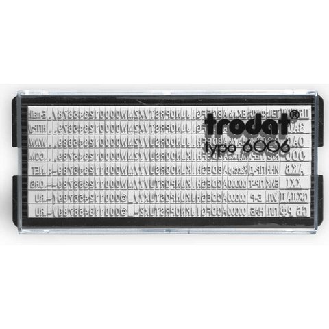 запасная сменная касса TRODAT 6006 для штампов - символы 2.2/3.1мм 86616