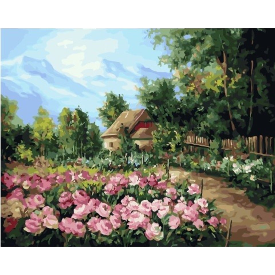 картина по номерам Деревенские посадки 40х50см PK55004