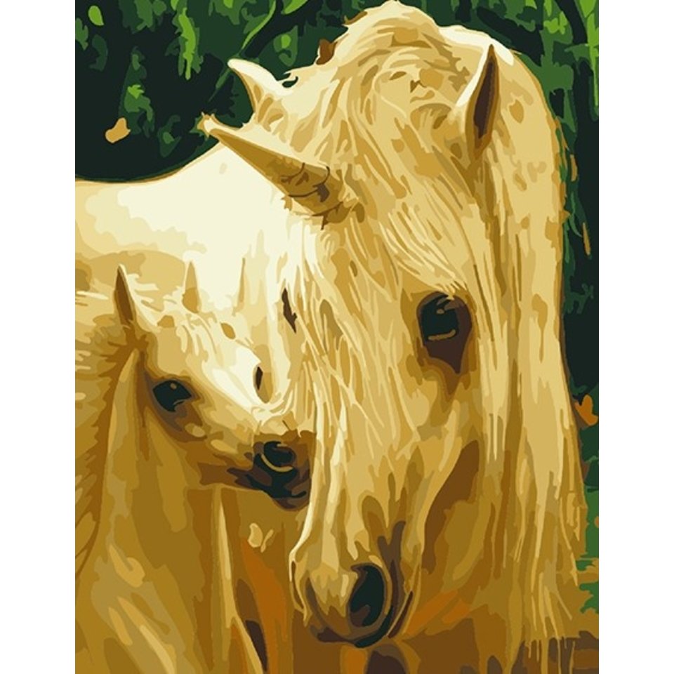 картина по номерам Единороги 40х50см GX7289