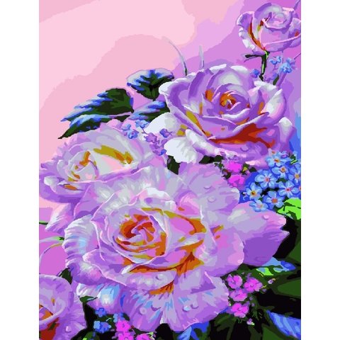 картина по номерам Розы 40х50см GX23355