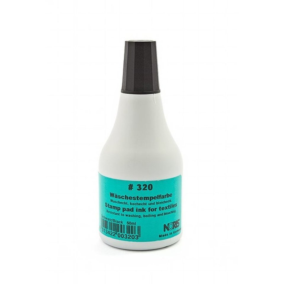 штемпельная краска 320С 50мл для хлопковых тканей черная