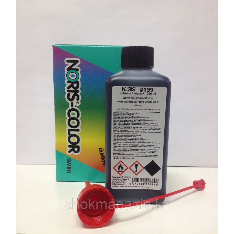 штемпельная краска 199ODч 250мл универсальная быстросохнущая черная