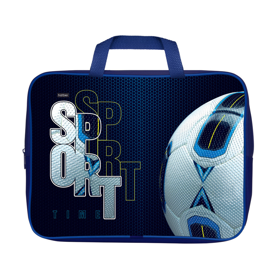 папка для тетрадей А4 с ручками Sport time текстиль NSn 80019 Hatber