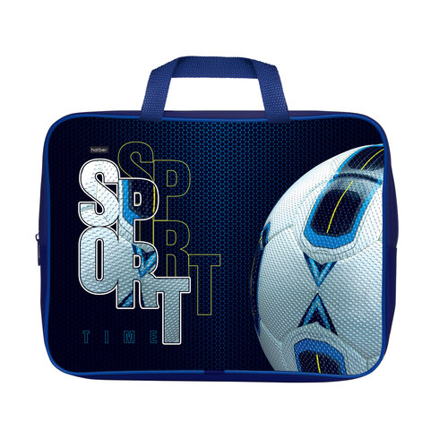 папка для тетрадей А4 с ручками Sport time текстиль NSn 80019 Hatber