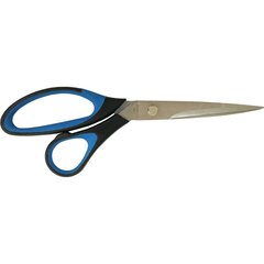 ножницы офисные 21.5см пластиковые ручки с резиновой вставкой D00159
