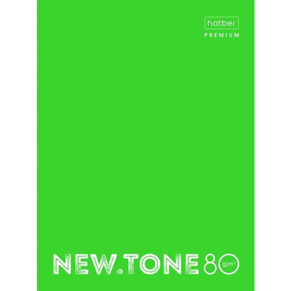 тетрадь на кольцах А4 80л NEWtone neon Лайм 00934 (062036)