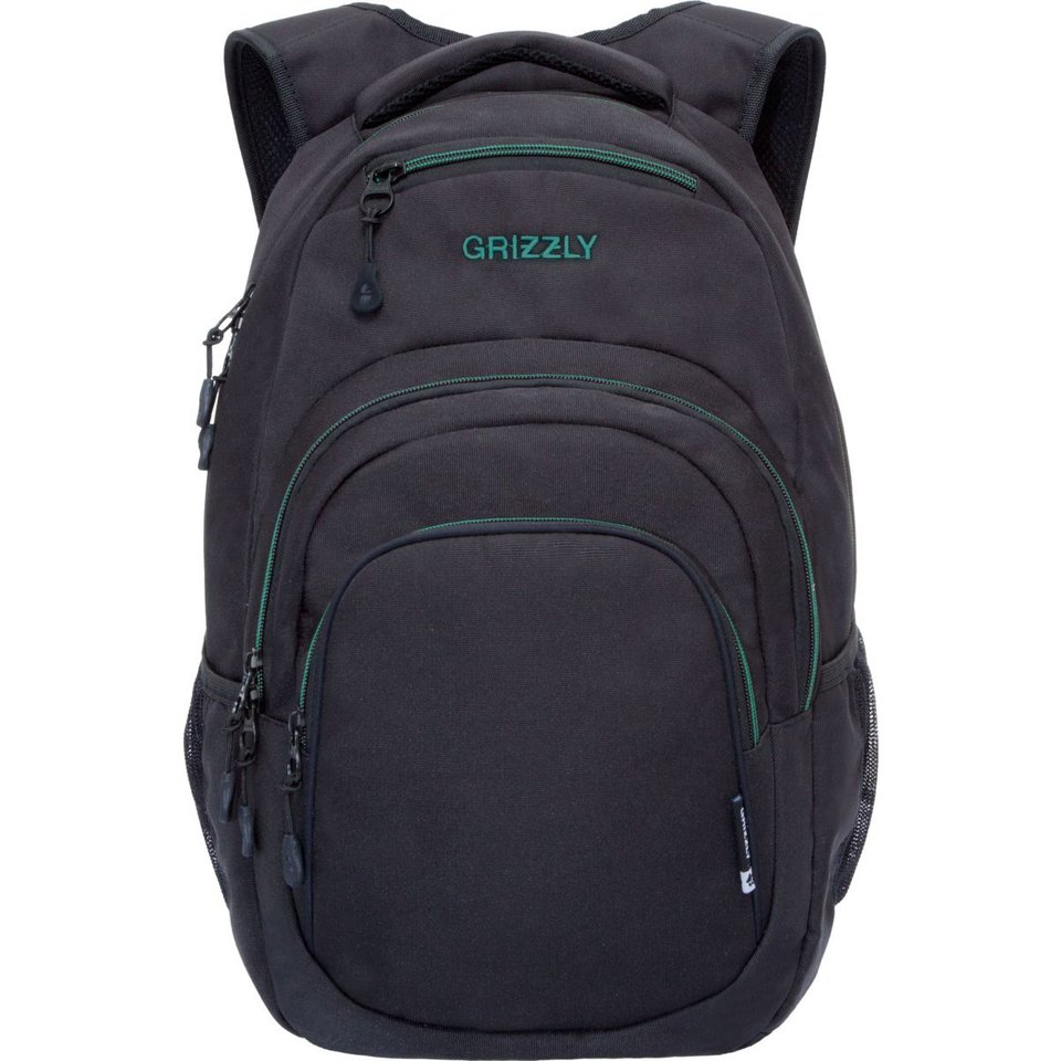 рюкзак для мальчика RQ-003-3/2 черно-бирюзовый Grizzly